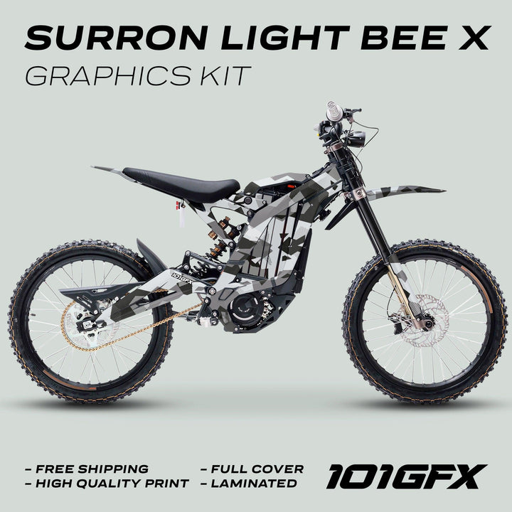 Surron Light Bee X Graphics Kit GEOTECH GREY