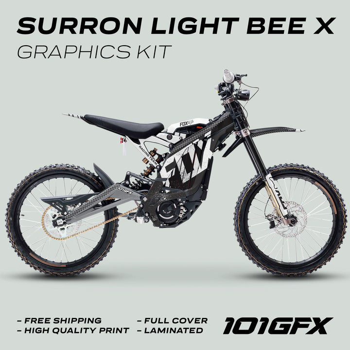 Surron Light Bee X Graphics Kit FOX DUST Black Purple