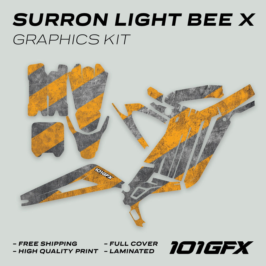 Surron Light Bee X Graphics Kit CONCRETE LINES