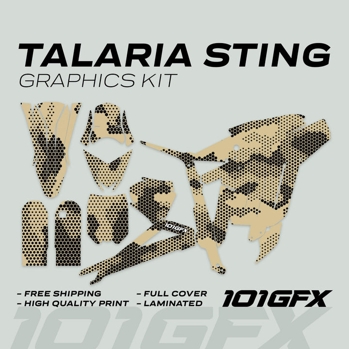 Talaria Sting R Graphics Kit HEXOCAM Sand