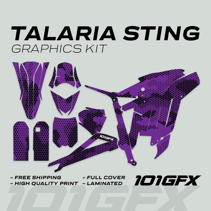 Talaria Sting R Graphics Kit HEXOCAM Purple