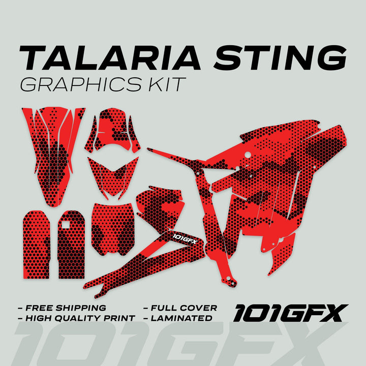 Talaria Sting R Graphics Kit HEXOCAM Red