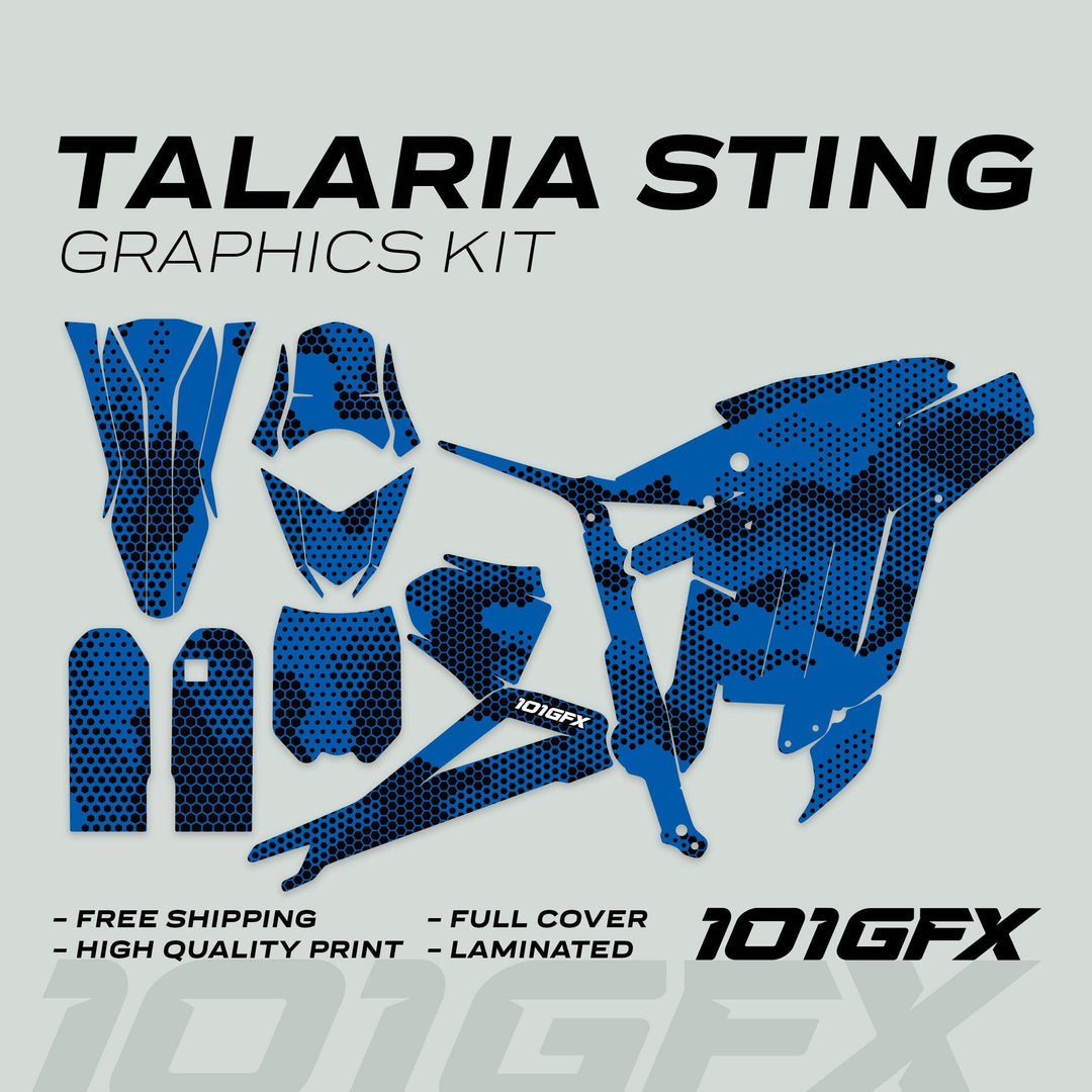 Talaria Sting R Graphics Kit HEXOCAM Blue