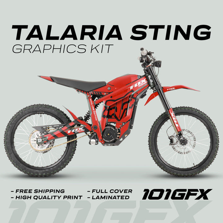 Talaria Sting R Graphics Kit FOX Raceline Red Black