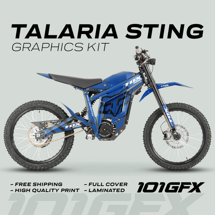 Talaria Sting R Graphics Kit FOX Raceline Blue Black