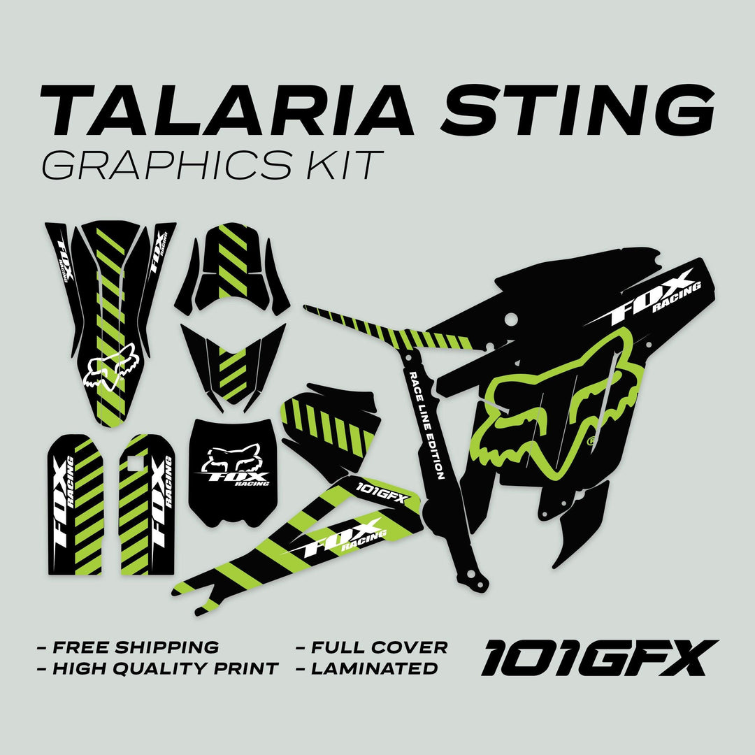 Talaria Sting R Graphics Kit FOX Raceline Black Green