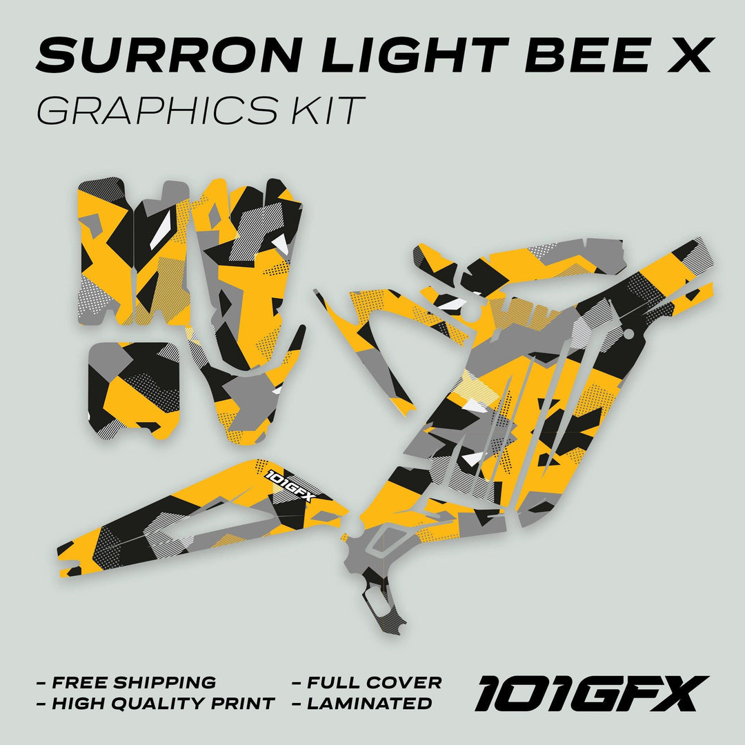 Surron Light Bee X Graphics Kit GEOTECH RED