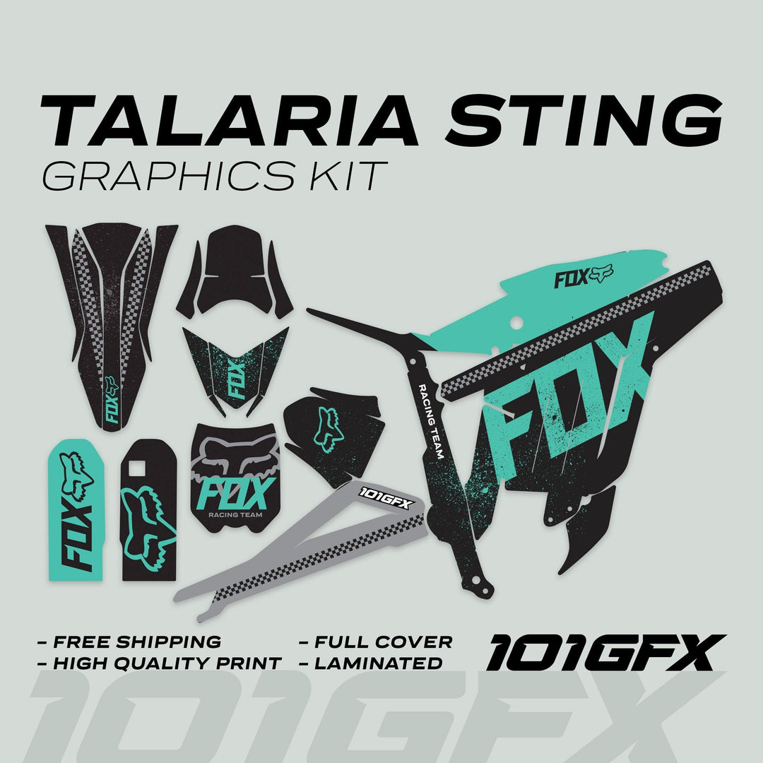 Talaria Sting R Graphics Kit FOX DUST Black Mint