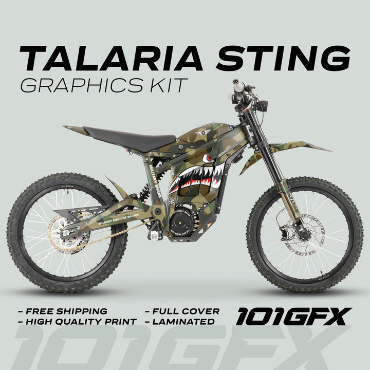 Talaria Sting R Graphics Kit MILITARY SHARK CAMO Camouflage