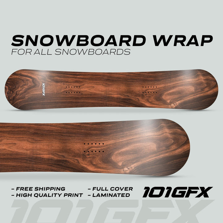 Snowboard Wrap WOOD PLANK Snowboard sticker skin decals stickers