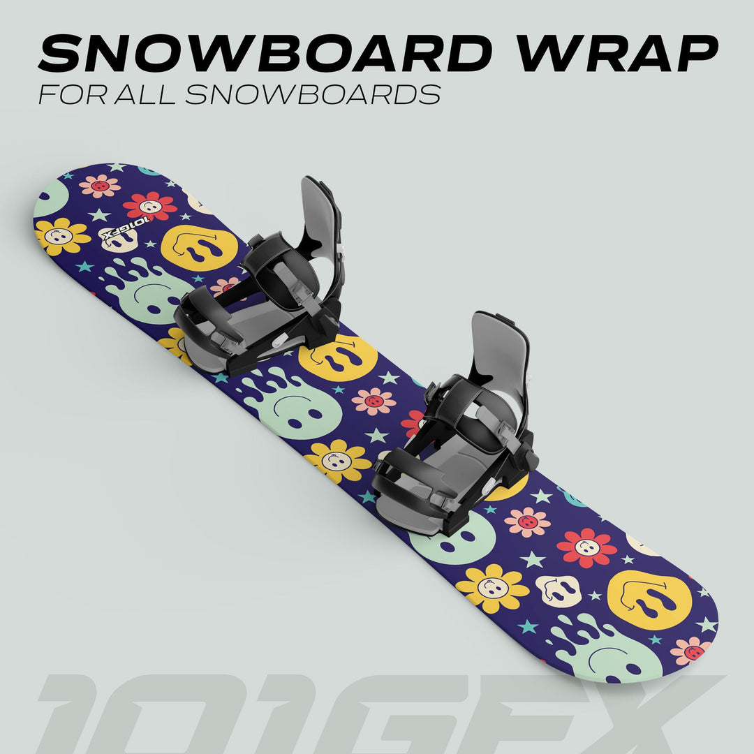 Snowboard Wrap SMILEY Snowboard sticker skin decals stickers