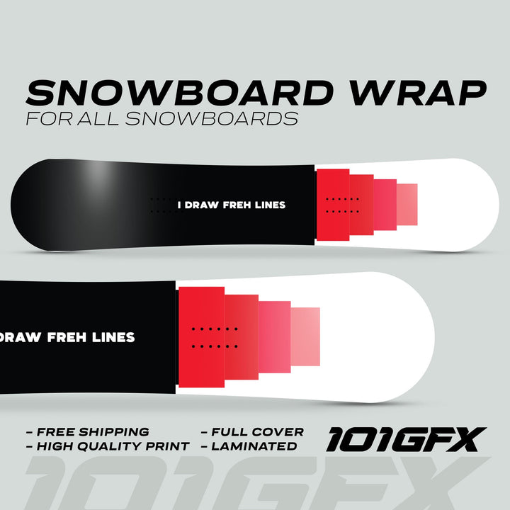 Snowboard Wrap MARKER Snowboard sticker skin decals stickers